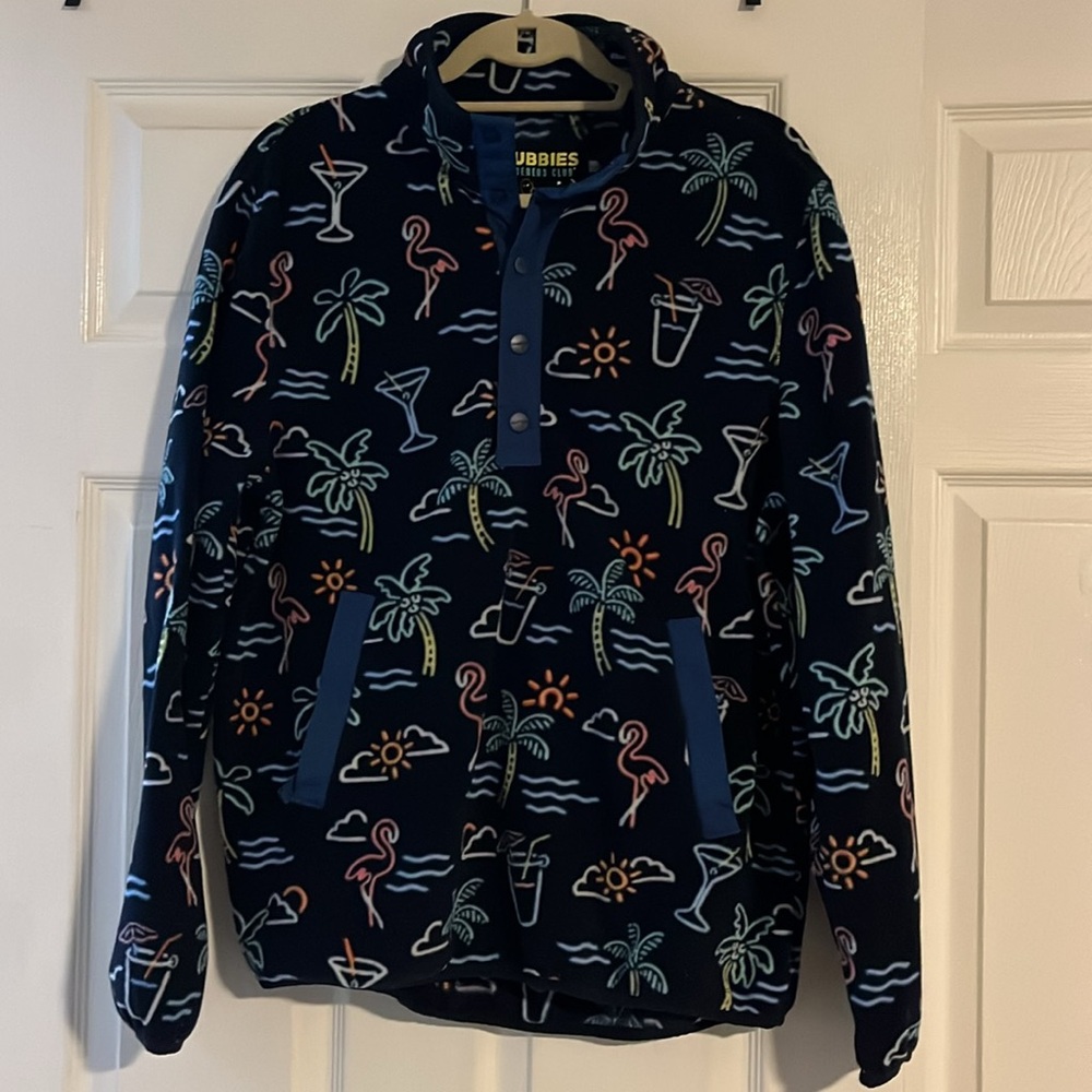 🛍️ Chubbies | fleece 1/4 snap front with 2 pockets size Small
